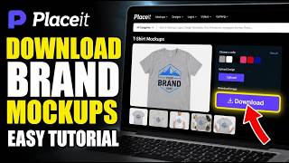 How to download brand mockups from Placeit - Easy Tutorial