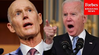 'President Biden Continues To Push Failed Policies': Rick Scott Excoriates Biden Over Supply Chain
