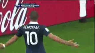 FRANCE VS HONDURAS 2014 World Cup Karim Benzema NASTY GOAL