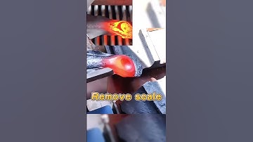 THE MACHINE REMOVE FORGING SCALE #forging #technology #shorts