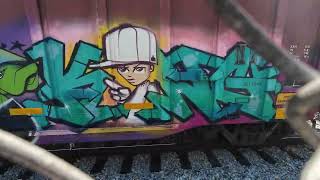 Catchin The Layup - Freight Train Graffiti