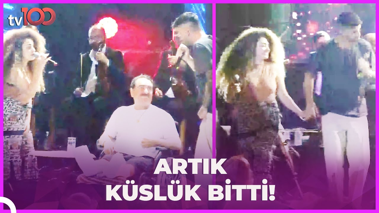 İki kardeş sahnede... İbrahim Tatlıses'in kazası küs çocukları Dilan ve İdo'yu barıştırdı...