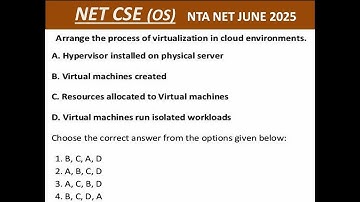 PYQ OF JUNE 2025  | NTA UGC NET DEC 2025 EXAM | UGC NET JRF EXAM | COMPUTER SCIENCE