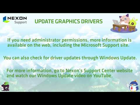 Nexon Support: Updating Graphic Drivers