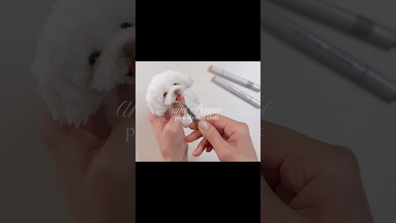 モールアート☆マルチーズ モールで作る私の白い犬 How to make pipe cleaner dog. 愛犬