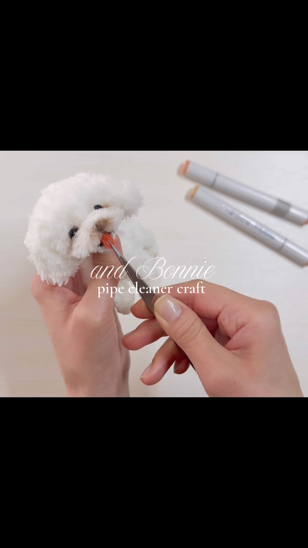モールで作る私の白い犬 How to make pipe cleaner dog. 愛犬