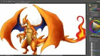 Famous Pokemon Speed Paint: Mega Charizard Y! Wealth