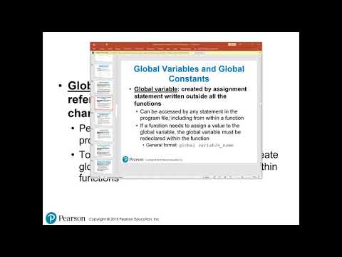 Chapter 5 - Global Variables and Constants