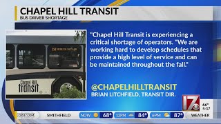 Full CBS 17 Job Alert - Chapel Hill Transit hiring due to shortage Update