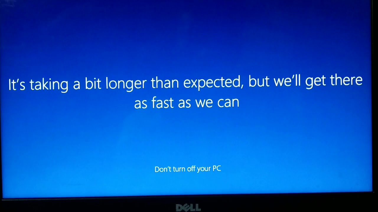 This Might Take Several Minutes Windows 10 laxmancomputer YouTube