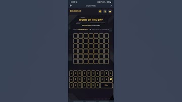 Binance Crypto WODL Answers Today • Theme Binance Earn WOTD • 4 letter • 7 letter
