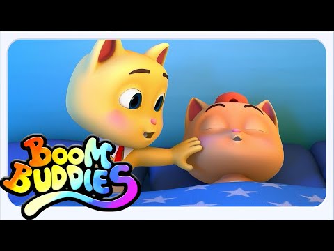 Boom Buddies - สิบคนบนเตียง | เพลงกล่อมเด็กและวิดีโอการ์ตูนสำหรับเด็ก