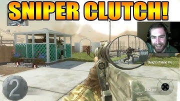 "SUPER SNIPER CLUTCH!" - (Call of Duty: Black Ops SharpShooter High Roller Wager Match) COD BO1
