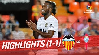 Resumen de Valencia CF vs RC Celta (1-1)