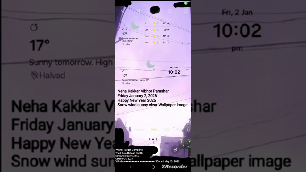 Neha kakkar Vibhor parashar Friday January 2, 2026 Weather image wallpaper