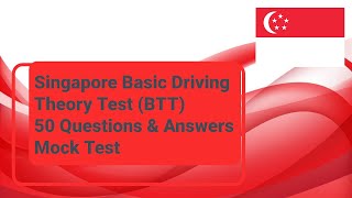 Singapore Basic Driving Theory Test (BTT): Mock Examination #3 - 50 Questions & Answers screenshot 3