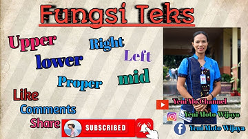 Tutorial Menggunakan Fungsi Teks di Microsoft Excell