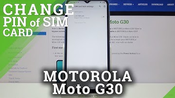 How to Set Up PIN to SIM Card in Motorola Moto G30 – Change PIN to SIM