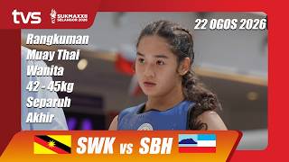Mia Ghazali vs Yong Feng Yue | Muay Thai - Separuh Akhir | Rangkuman | SUKMA Selangor 2026