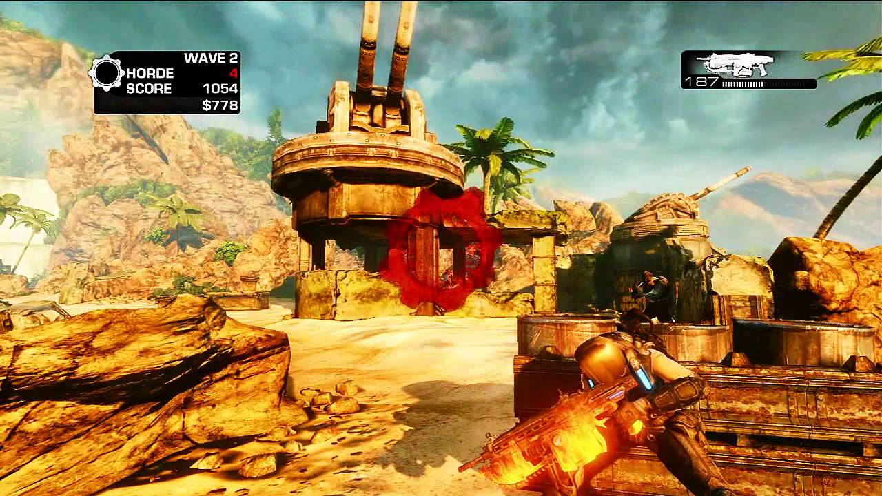 Gears of War 3 Horde mode on Sandbar pt. 1