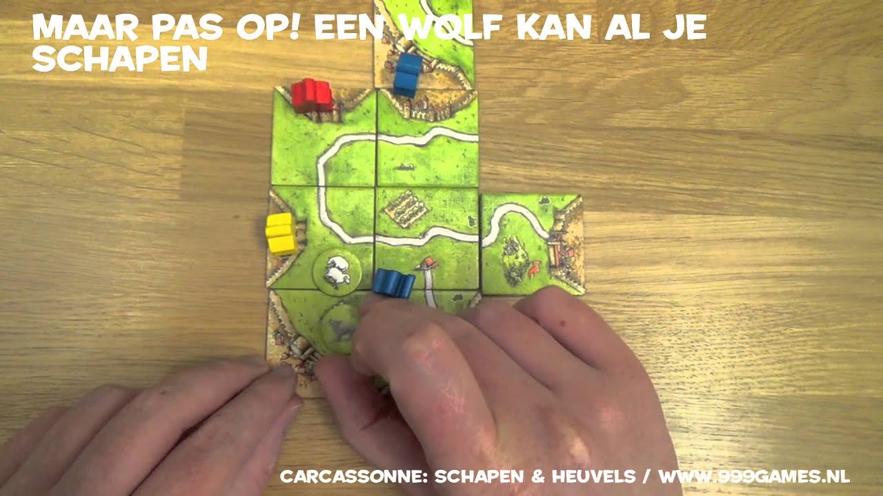 Carcassonne: Schapen Heuvels Trailer 999 Games -