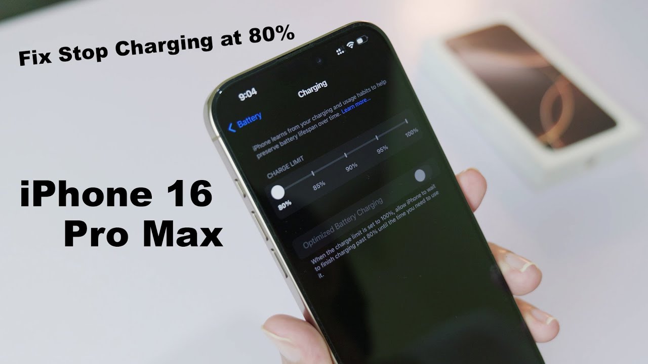 Why iPhone 16 Pro Max stop charging at 80% FIX - YouTube