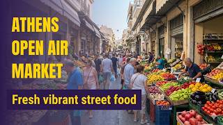 Athens Street Market POV Walk: Vibrant Local Food & Colors