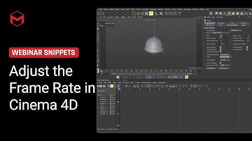 How to Adjust the Frame Rate in Cinema 4D