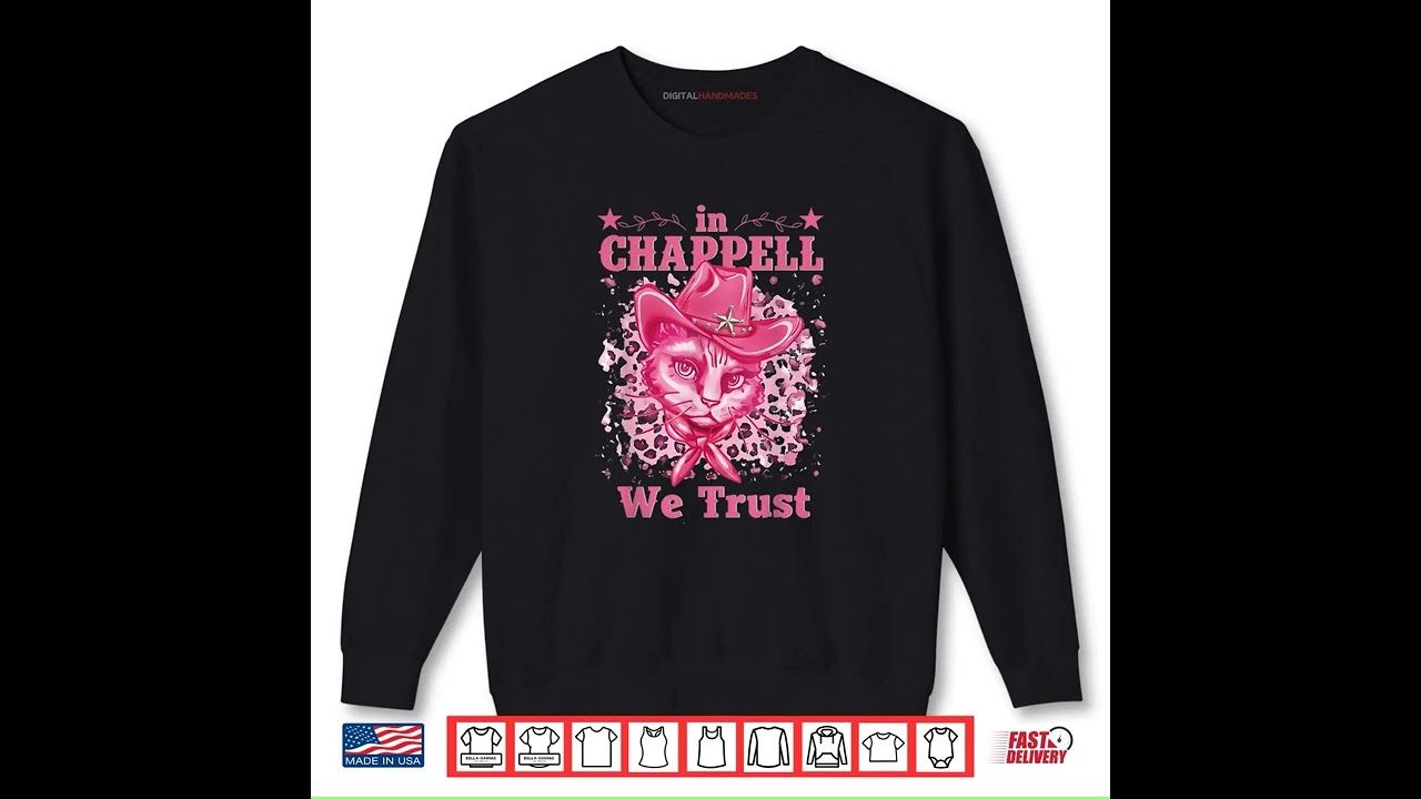 In Chappell We Trust Name Retro Cat Cute Shirt