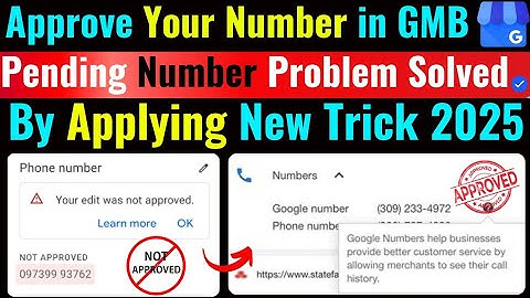 Phone number pending problem 😭|| how to verify phone number in GMB