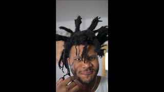 How to Separate Freeform Dreads #dreadlocks #freeformlocs #cutting