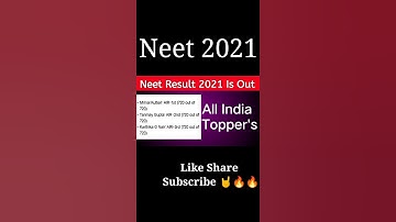 👉 Neet 2021 Result Is out 🔥🤘 #shorts #nta #neet #neet2021