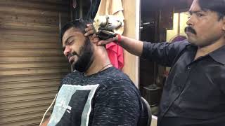 ?ASMR Indian Head Massage by BABLU BARBER||Short Head Massage||Vibrator Machine||Tapping/Scratching