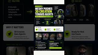 Meshy Pushes 3D Creation Toward AgentsAI, AI tools, tech news, workflow, automation