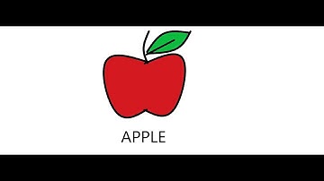 How to Draw APPLE by Using Paint 3D for Kids