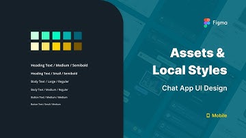 Preview Assets and Local Styles on Chat App Mobile UI using Figma • 1/10