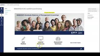 Learning Management system (Canvas) Demonstration Video for  ECA College.