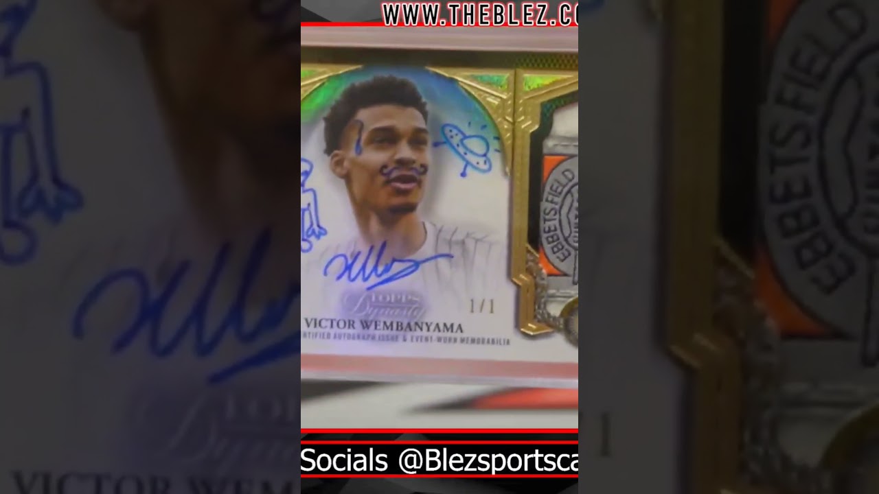 The Blez hits Victor Wembanyama 1 of 1 Topps Dynasty
