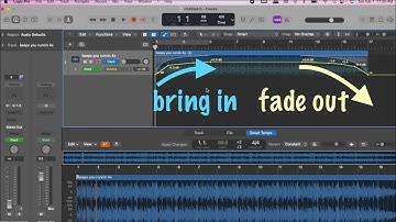 Logic Pro Tutorial: How to Fade Out / Decrease Volume (Fade Tool, Show Automation)
