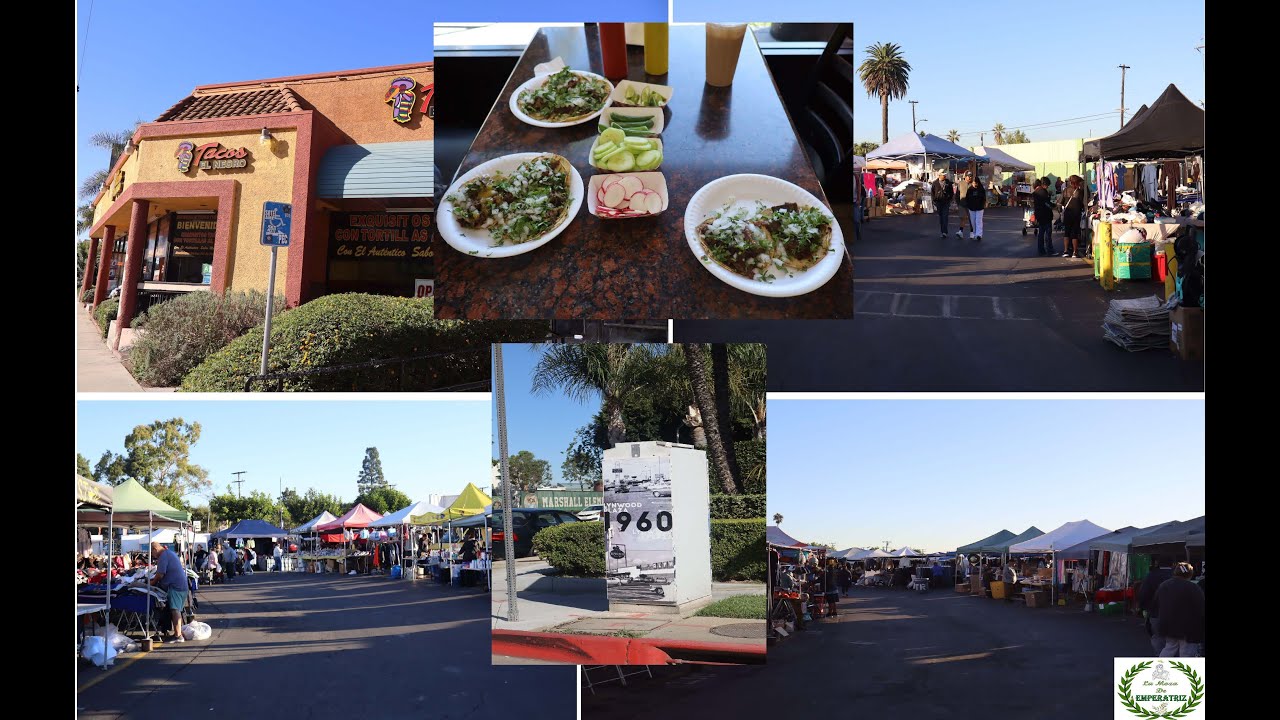 Visitando El Swaapmeet De Torrance  Y Comiendo Tacos El Negro y Visitando Los Angeles.