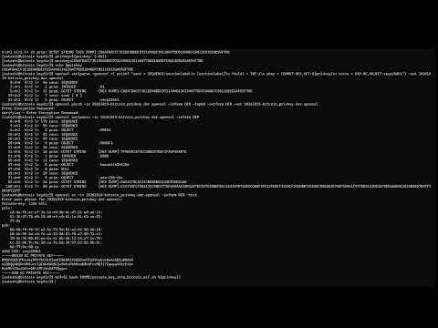 Bitcoin private key generation - tutorial (no audio)