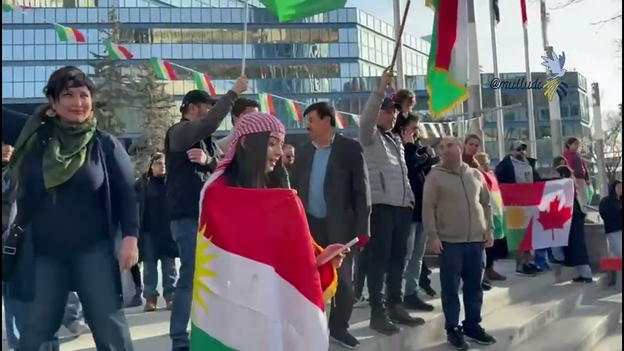 Kurdish Protest for Rojava in Calgary 