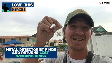 Metal detectorist reunites couple with $15K rings after miracle double find | LOVE THIS