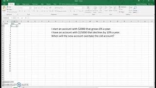 Excel: Exponential Growth and Decay