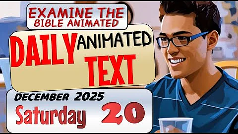 JW DAILY ANIMATED TEXT 🔵MAKE JEHOVAH HAPPY ✅ EXAMINE THE BIBLE ANIMATED