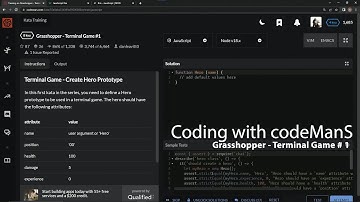 Codewars 8 kyu Grasshopper - Terminal Game #1 Javascript