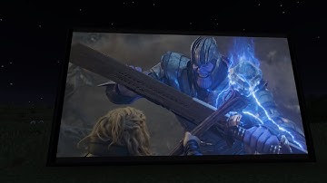 Minecraft 1.12.2 - Watching Avengers in Minecraft (Web Displays Mod Showcase)