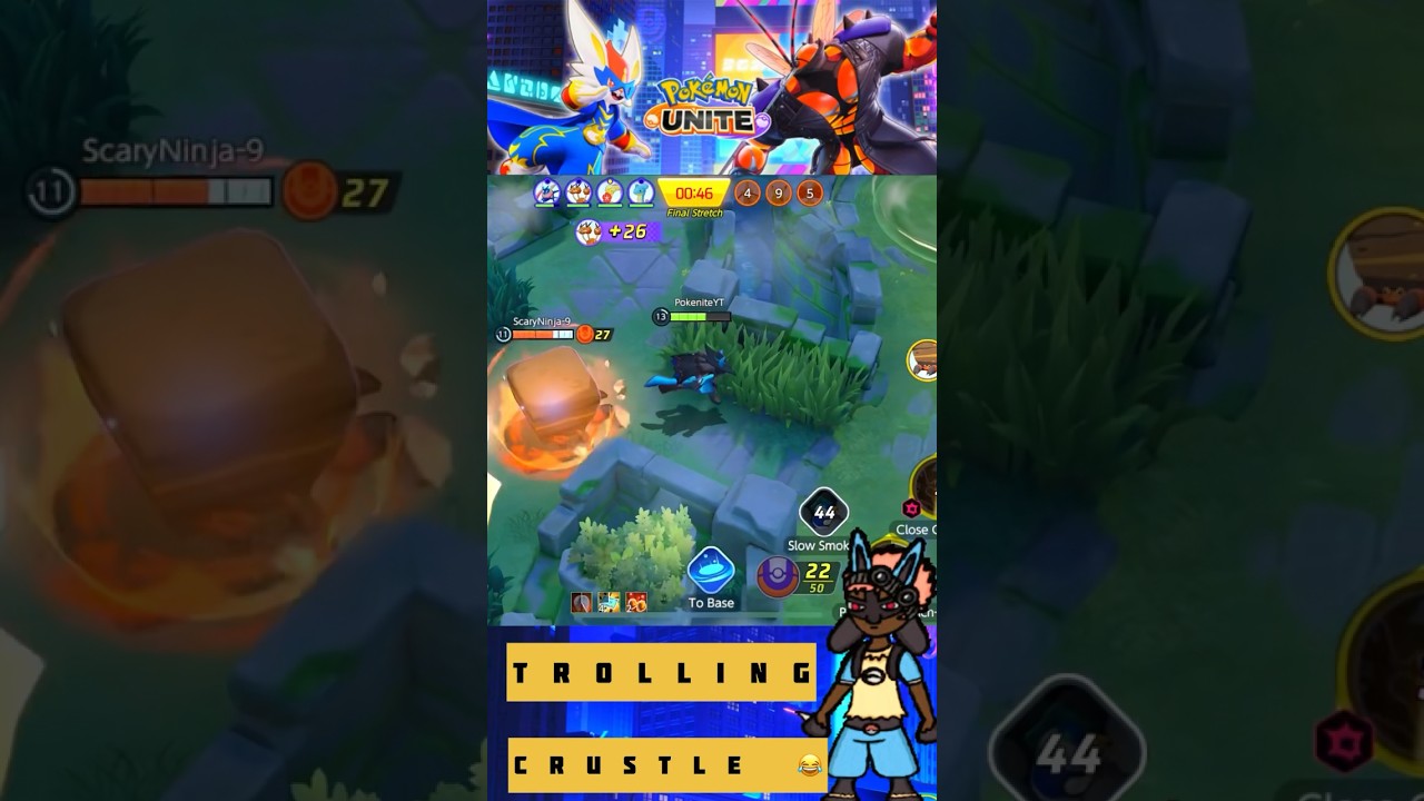 LUCARIO PLAYING HIDE & SEEK WITH CRUSTLE 😂 