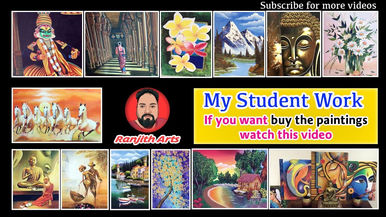 My Student Art Work|Ranjith Arts - YouTube