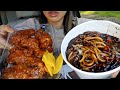 ASMR EATING CAR MUKBANG KOREAN FRIED CHICKEN 먹방 REAL SOUND TWILIGHT SHOW